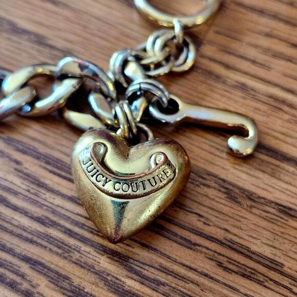 JUICY COUTURE Vintage Gold Starter Bracelet with Toggle Scepter TIMELESS CHIC! - Picture 2 of 8